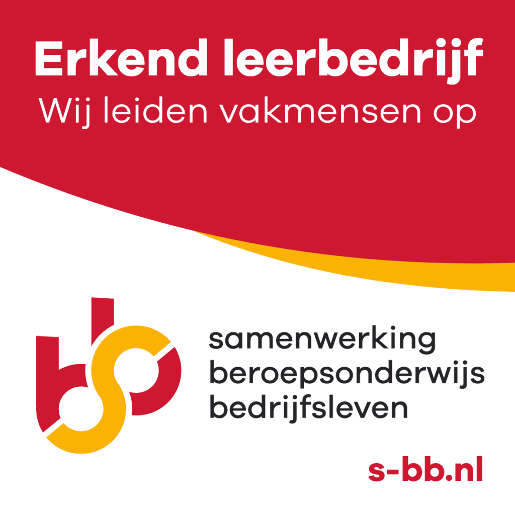 Erkenningsbordje SBB erkend leerbedrijf